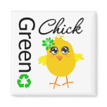 Green Chick magnets