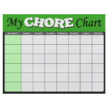 Green Children's Chore Charts Flyer