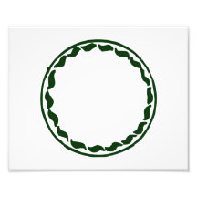 Green chilli circle design photo