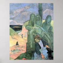 Green Christ by Eugène Henri Paul Gauguin Print