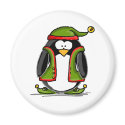 Green Christmas Elf magnets