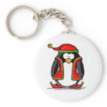 Green Christmas Elf Penguin keychains
