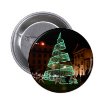 Green Christmas Tree light Button