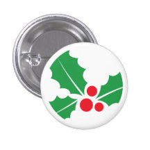 Green Christmas Tree Mini Button