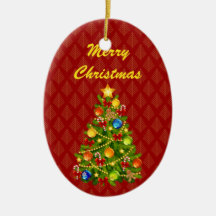 Green Christmas Tree Ornament