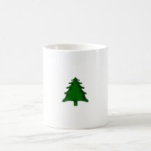 Green Christmas Tree Satin Edges Graphic Shape.png Mug