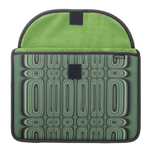 Green Circle Pattern Sleeve For MacBooks