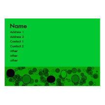 green circles business card templates