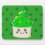 Green Clover St Patricks Day Cute Cupcake Mousepads
