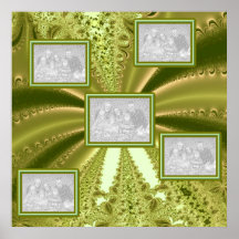 Green Collage 1002 Print