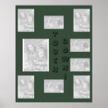 Green Collage - Football Print
