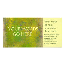 Green colourful fun unique modern painting art personalised photo card