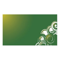Green corporate business card business cards