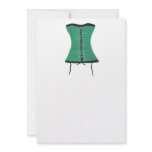 Green Corset Invitation
