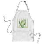 Green Cream Tulip Apron