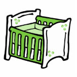 green crib photo sculptures