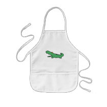 Green crocodile aprons