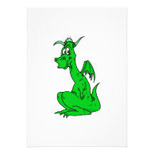 Green Cute Dragon Announcement