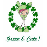 Green & Cute ! t-shirts