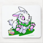 Green Cybunny racing through neggs mousepads