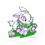 Green Cybunny racing through neggs stickers