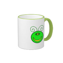 Green Cyclops Monster Face Mug