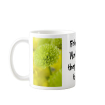 Green Dahlia flower  ... English tea coffee mug