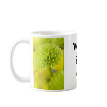 Green Dahlia flower  ... English tea coffee mug