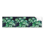Green Daisies Flower Bumper Sticker Car Art bumper stickers