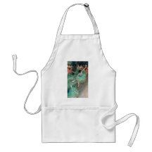 Green Dancer (Danseuse Verte) Edgar Degas Apron