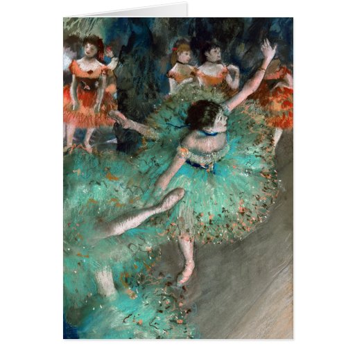 Green Dancer (Danseuse Verte) Edgar Degas Cards