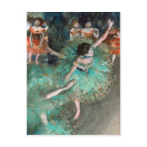 Green Dancer (Danseuse Verte) Edgar Degas Postcard