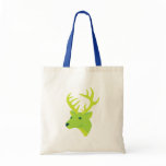 Green Deer Tote Bags