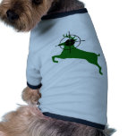 Green Deer Lined Up For Headshot pet clothing