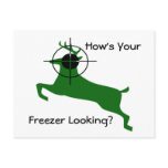 Green Deer Lined Up For Headshot postcards