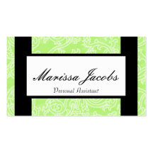 Green Details Personal Assistant Business Card