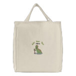 Green Dinosaur embroidered bags