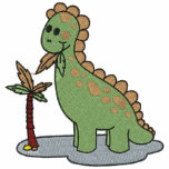 Green Dinosaur embroidered shirts