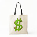 Green Dollar Sign bags