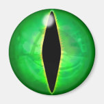 Green Dragon Eye Refrigerator Magnet