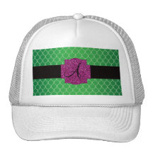 Green dragon scales monogram trucker hats