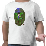 Green Dragon Winged Drummer Boy Faerie Tshirts