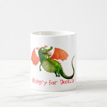 Green Dragon with Donut Mug
