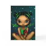 "Green Dragonling" Greeting Card