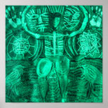 Green Dream Fire Dance by Gregory Gallo Posters