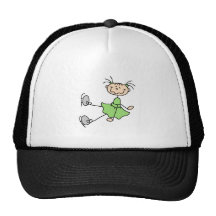 Green Dress Figure Skater Tshirts and Gifts Mesh Hats