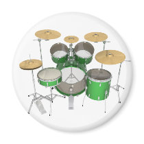 Green Drum Kit: