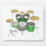 Green Drum Kit: mousepads
