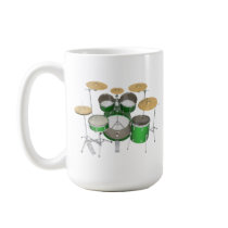 Green Drum Kit: Coffee Mug