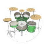Green Drum Kit: Stickers